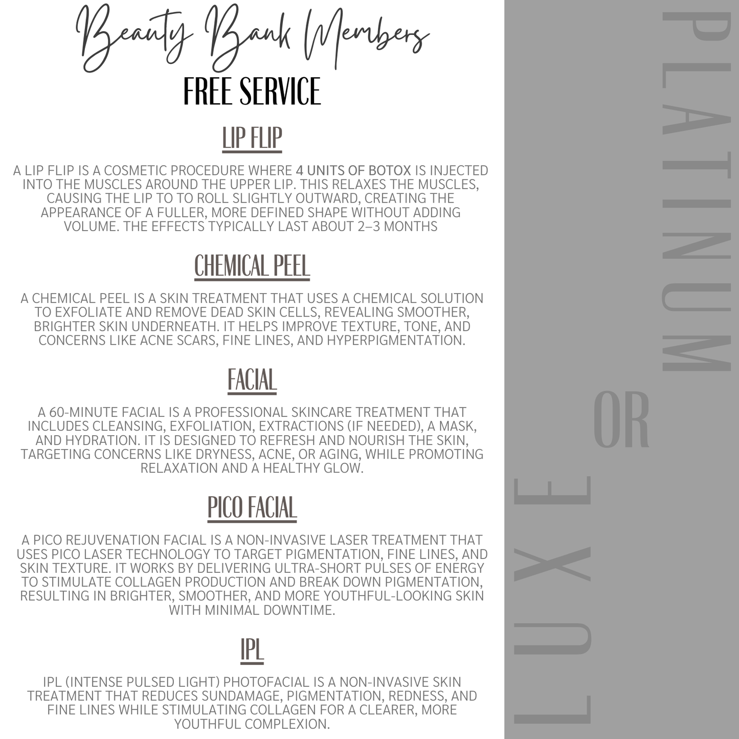 PLATINUM Beauty Club
